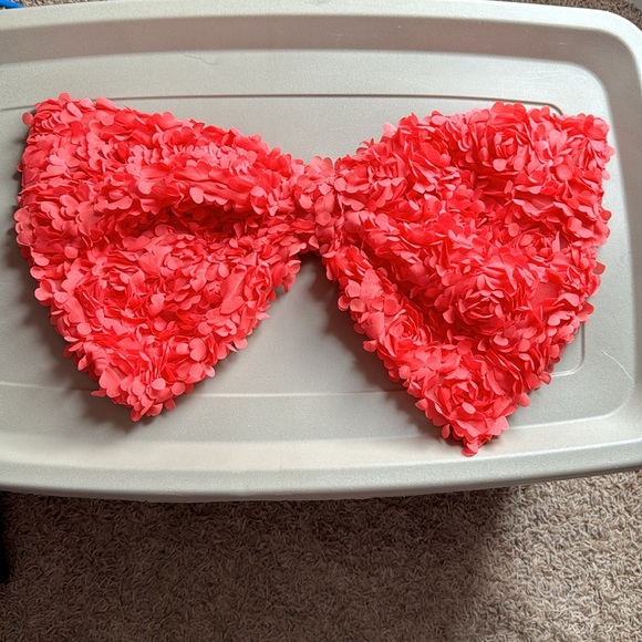 ASOS LUXE 3D floral backless midi dress with oversized bow - sz 10 - NWT - Picture 6 of 15